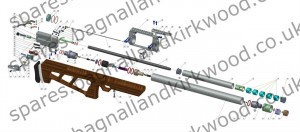 Kalibrgun Cricket Air Rifle Exploded Parts Sheet Diagram