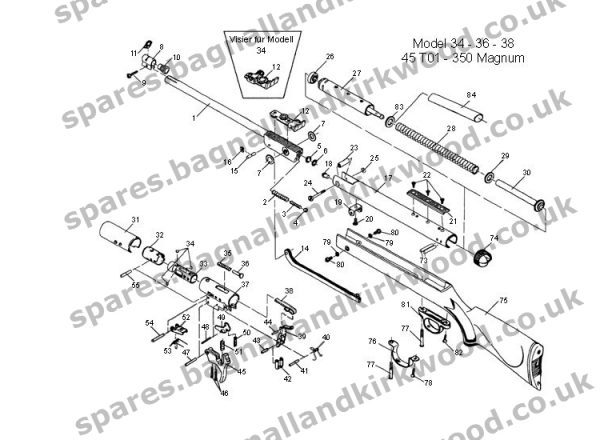 Rws Diana Original Mod Bagnall And Kirkwood Airgun Spares