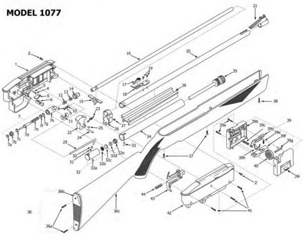 Crosman 1077 Parts Diagram