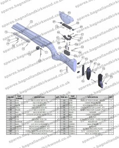 Air Arms s510 Ultimate Sporter Stock Air rifle exploded parts diagram