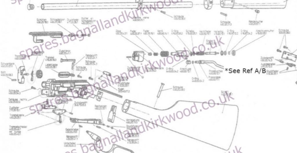 Umarex Walther Lever Action Parts Diagram Bagnall and Kirkwood Airgun