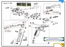 Glock Air Pistol Exploded Parts List Diagram A