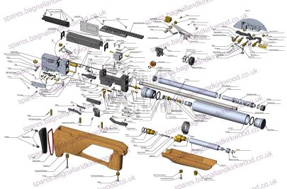 Zbroia Sapsan Air Rifle Pistol Exploded Parts List Diagram B