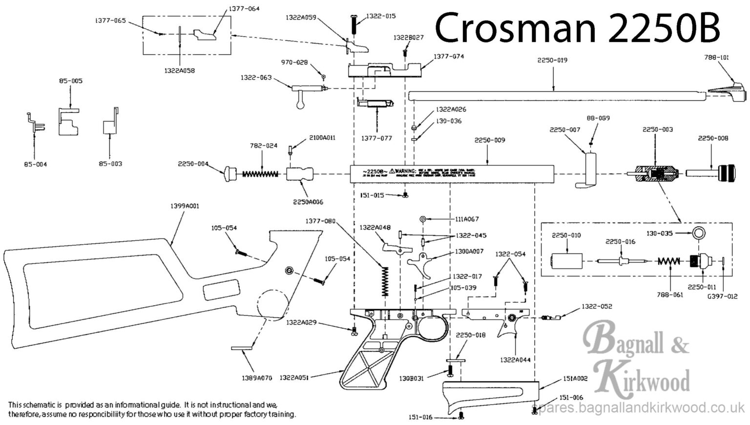 Crosman Ratcatcher / 2250 & 2250XL - Bagnall and Kirkwood Airgun Spares