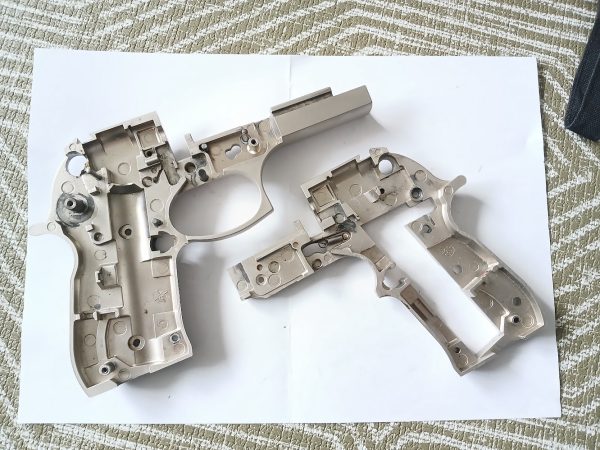92fs Frame Beretta Mod 92FS Nickel Frame - Left and Right Assy - Bagnall and ...